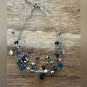 Lia Sophia Signed Caspian Sea Necklace